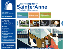 Tablet Screenshot of ch-sainte-anne.fr